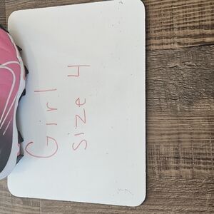 Pink and Black Athletic Shoe - Size 4